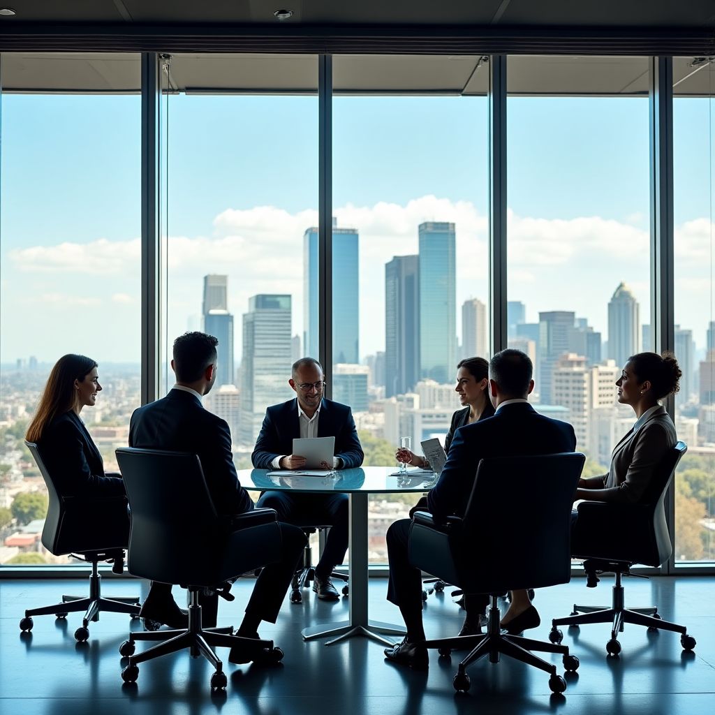 Equipo de InvestArg en oficina moderna